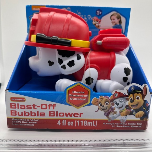 Paw Patrol Marshall Bubble Blower - Blast-Off No-Spill - Tabletop Handheld‎ - Picture 2 of 14